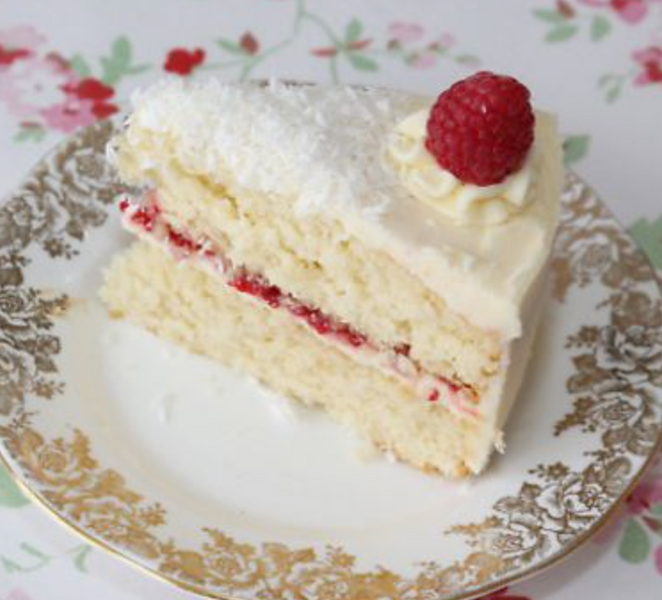 Coconut & Raspberry Cake Recipe