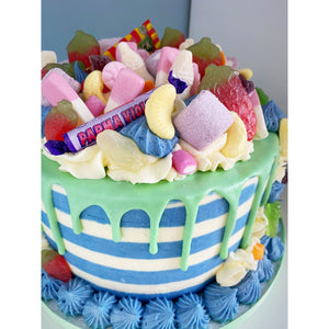 Stripey Sweet Explosion Cake
