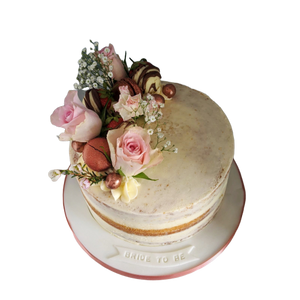Half Dressed Flower Cake
