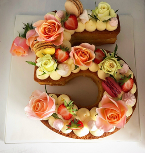 Elegant Number Cake